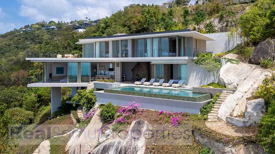 Bespoke Contemporary Sea & Island View 4-Bed Villa, South-West, Thong Krut